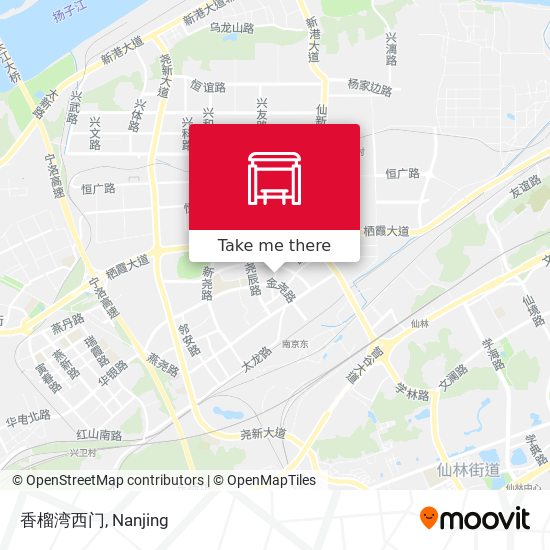 香榴湾西门 map