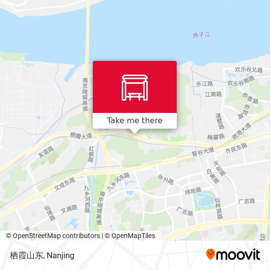 栖霞山东 map