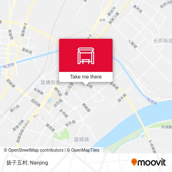 扬子五村 map