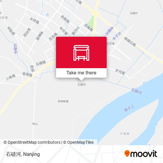石碛河 map