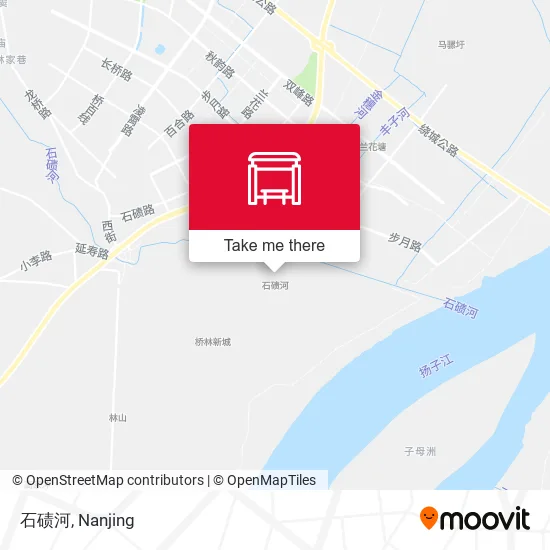 石碛河 map