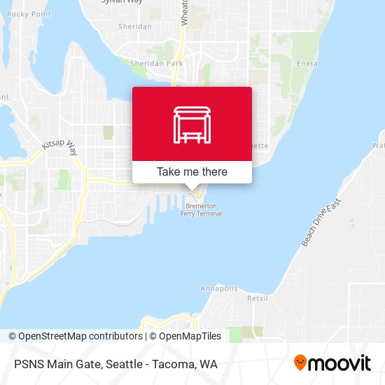 PSNS Main Gate map