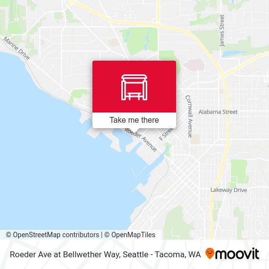 Roeder Ave at Bellwether Way map