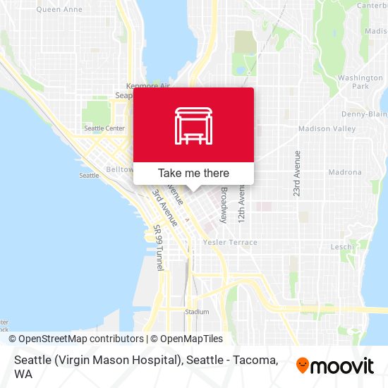 Mapa de Seattle (Virgin Mason Hospital)