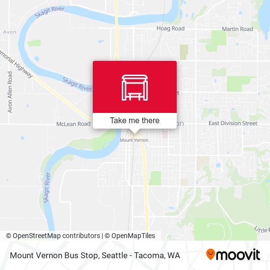 Mount Vernon Bus Stop map