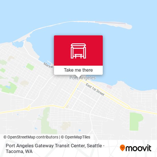 Port Angeles Gateway Transit Center map