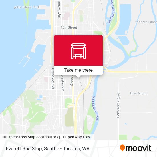 Mapa de Everett Bus Stop