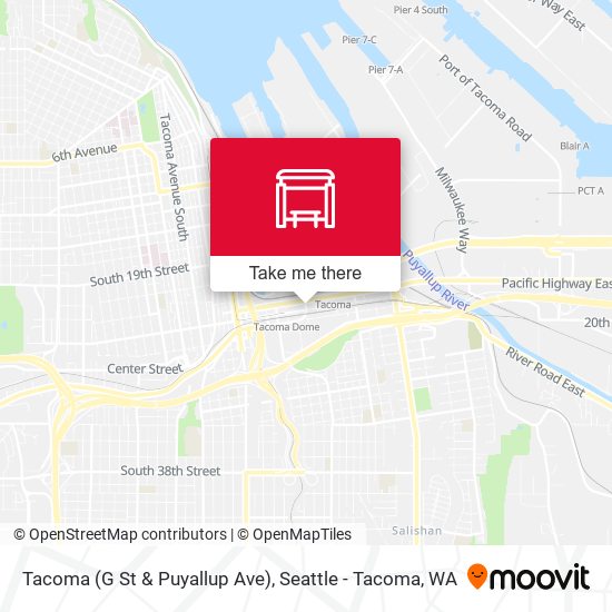 Mapa de Tacoma (G St & Puyallup Ave)