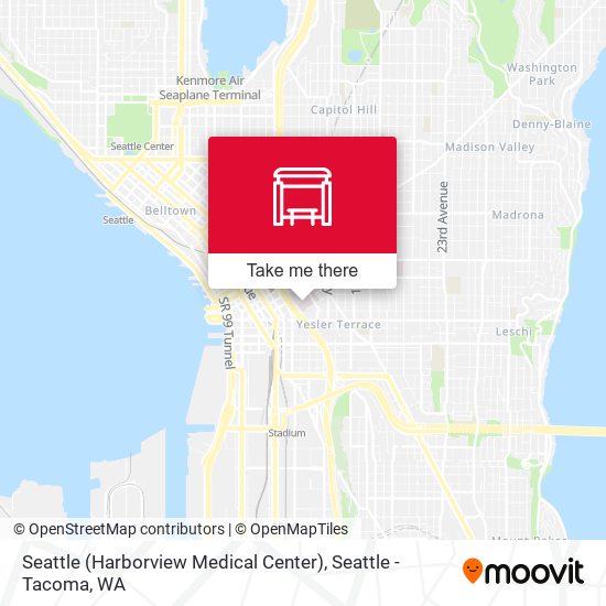 Mapa de Seattle (Harborview Medical Center)