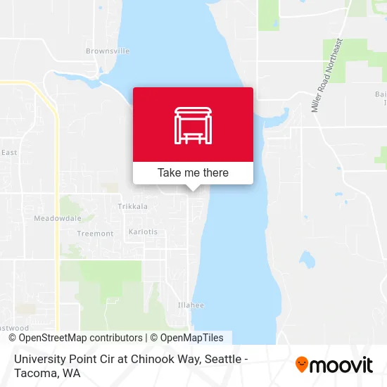 University Point Cir at Chinook Way map