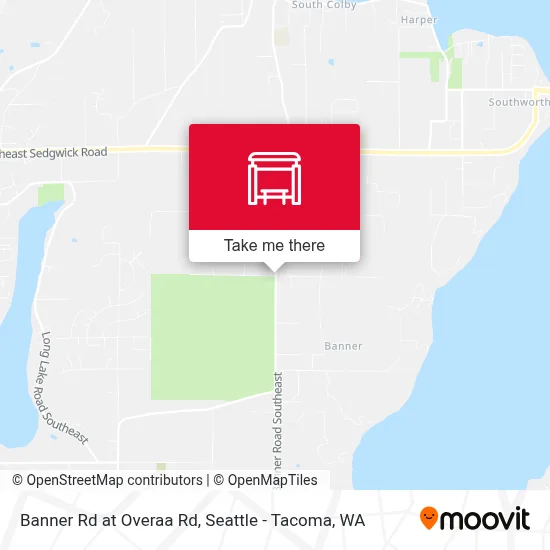 Banner Rd at Overaa Rd map