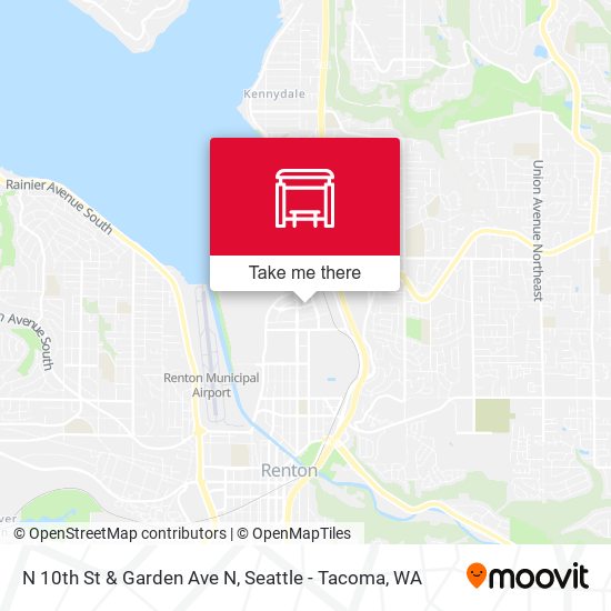 N 10th St & Garden Ave N map