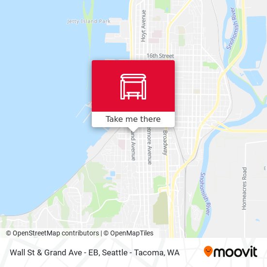 Mapa de Wall St & Grand Ave - EB