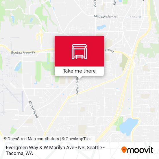 Mapa de Evergreen Way & W Marilyn Ave - NB