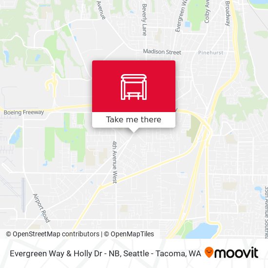 Evergreen Way & Holly Dr - NB map
