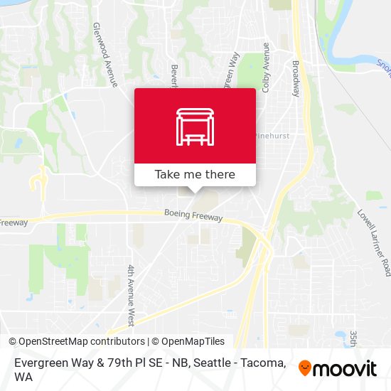 Mapa de Evergreen Way & 79th Pl SE - NB