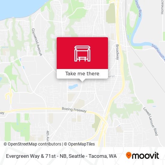 Mapa de Evergreen Way & 71st - NB