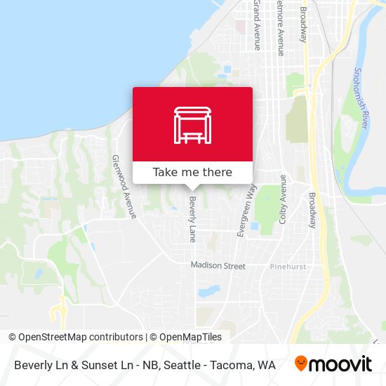 Mapa de Beverly Ln & Sunset Ln - NB