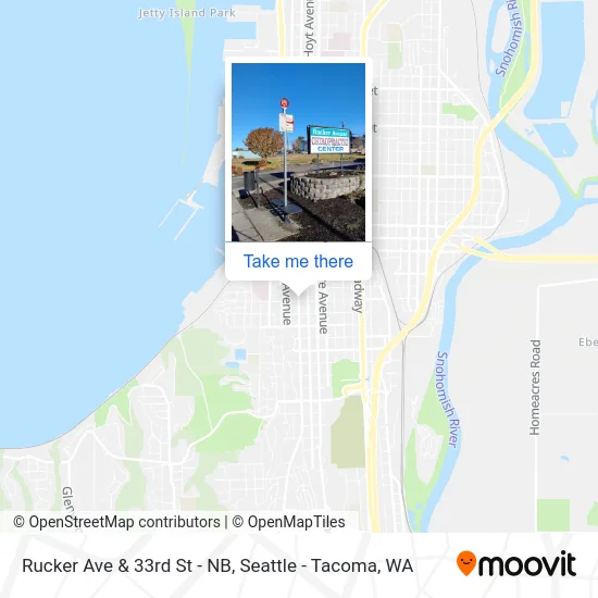 Rucker Ave & 33rd St - NB map