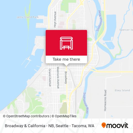 Mapa de Broadway & California - NB