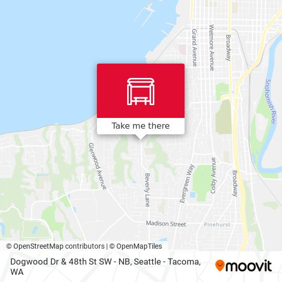 Mapa de Dogwood Dr & 48th St SW - NB