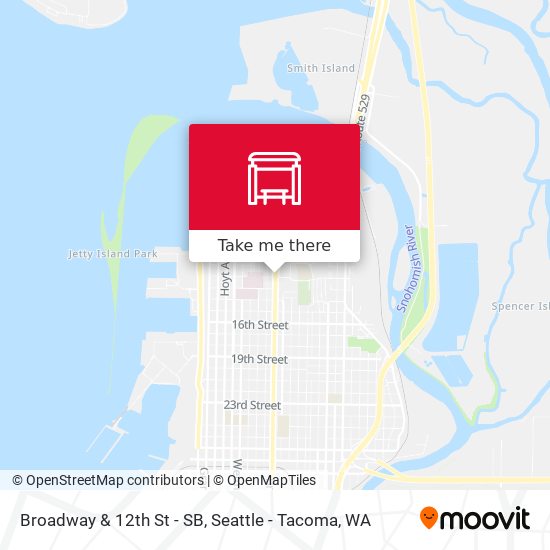 Broadway & 12th St - SB map