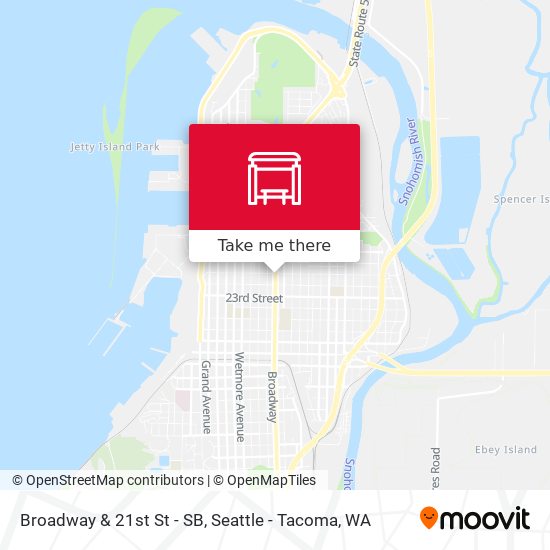 Mapa de Broadway & 21st St - SB