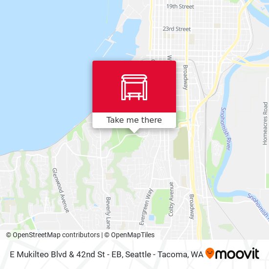 Mapa de E Mukilteo Blvd & 42nd St - EB