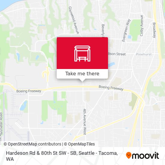 Hardeson Rd & 80th St SW - SB map