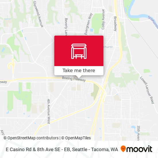 E Casino Rd & 8th Ave SE - EB map