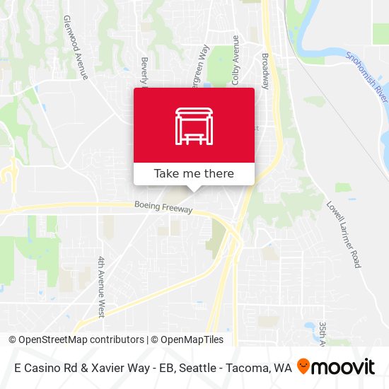 E Casino Rd & Xavier Way - EB map
