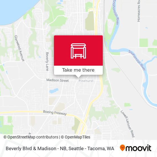Mapa de Beverly Blvd & Madison - NB