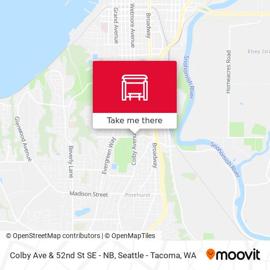 Colby Ave & 52nd St SE - NB map
