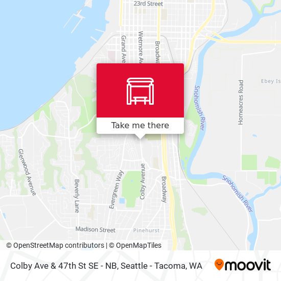 Colby Ave & 47th St SE - NB map