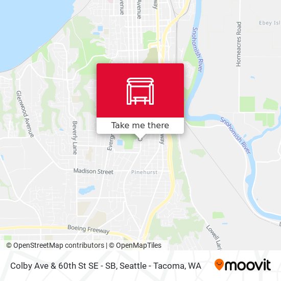 Colby Ave & 60th St SE - SB map