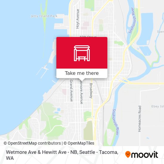 Wetmore Ave & Hewitt Ave - NB map