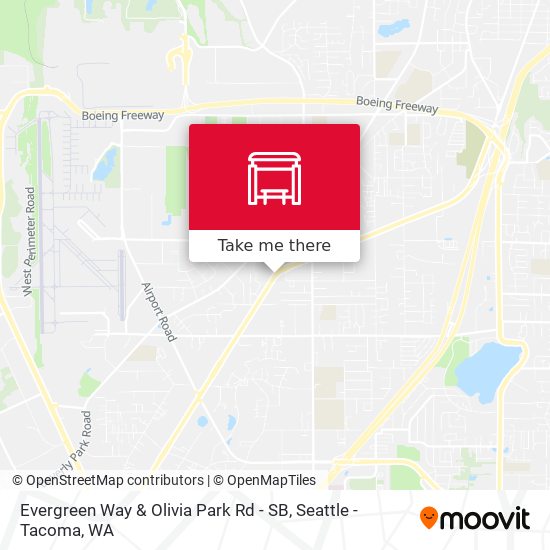 Mapa de Evergreen Way & Olivia Park Rd - SB