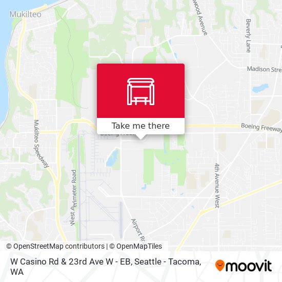 W Casino Rd & 23rd Ave W - EB map