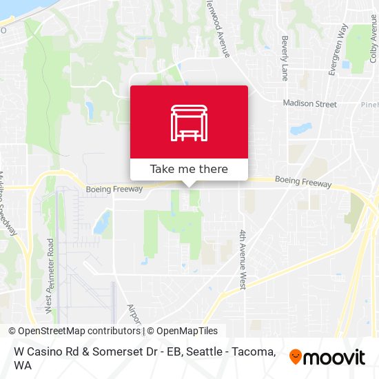 W Casino Rd & Somerset Dr - EB map
