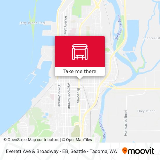 Mapa de Everett Ave & Broadway - EB