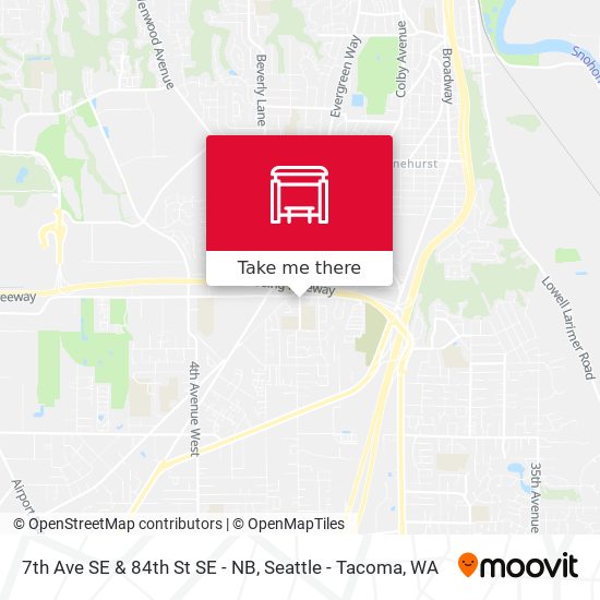 7th Ave SE & 84th St SE - NB map