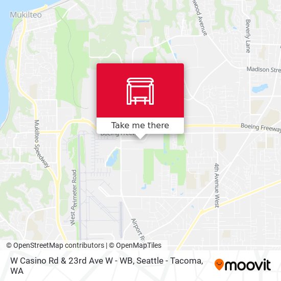 W Casino Rd & 23rd Ave W - WB map