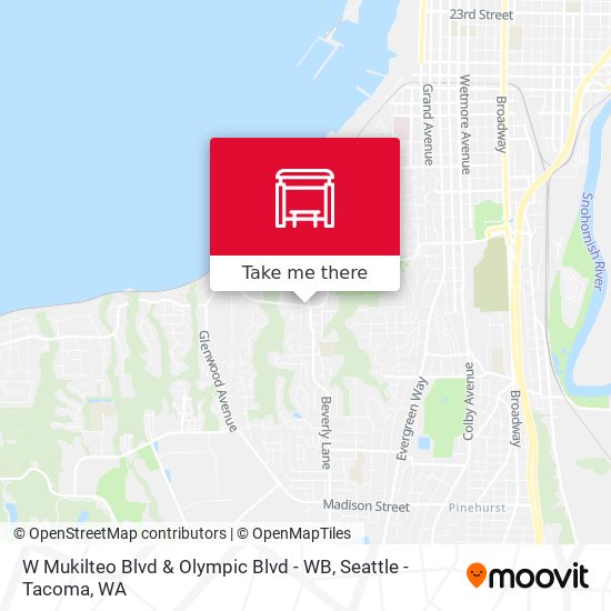 Mapa de W Mukilteo Blvd & Olympic Blvd - WB