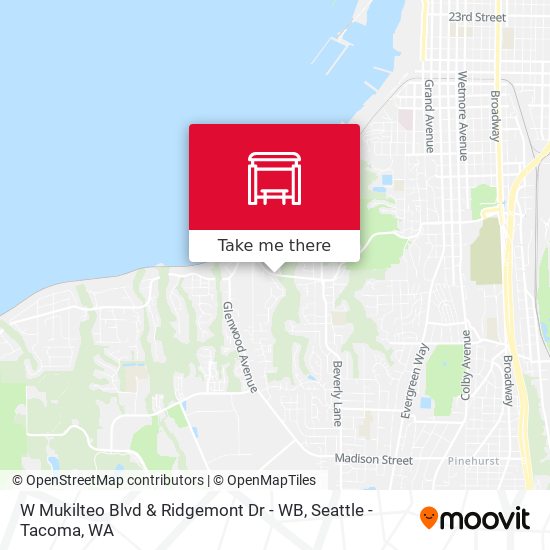 W Mukilteo Blvd & Ridgemont  Dr - WB map