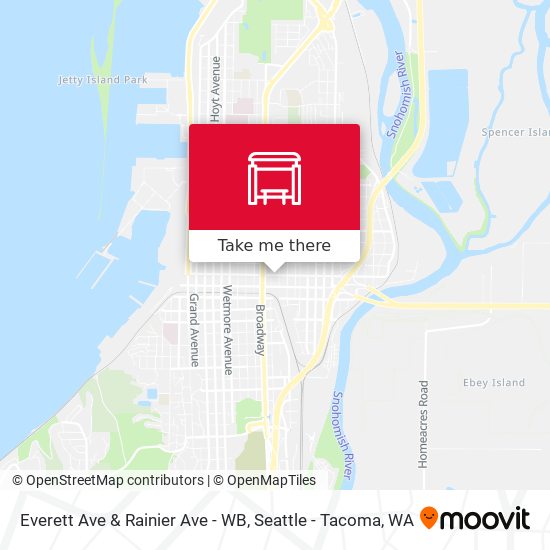 Mapa de Everett Ave & Rainier Ave - WB