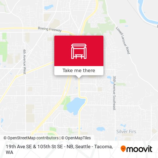 19th Ave SE & 105th St SE - NB map