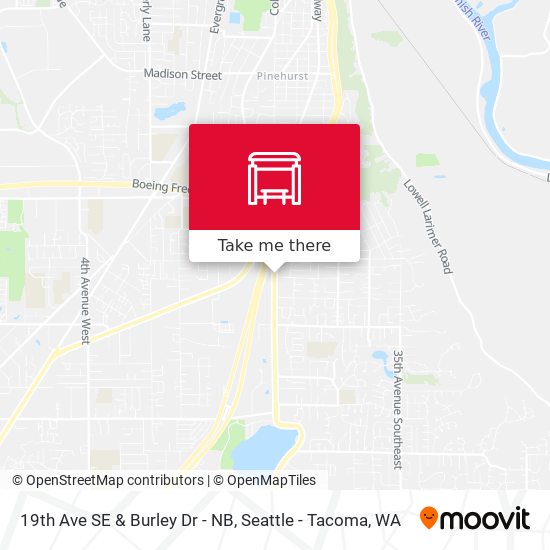 19th Ave SE & Burley Dr - NB map