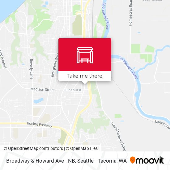 Mapa de Broadway & Howard Ave - NB
