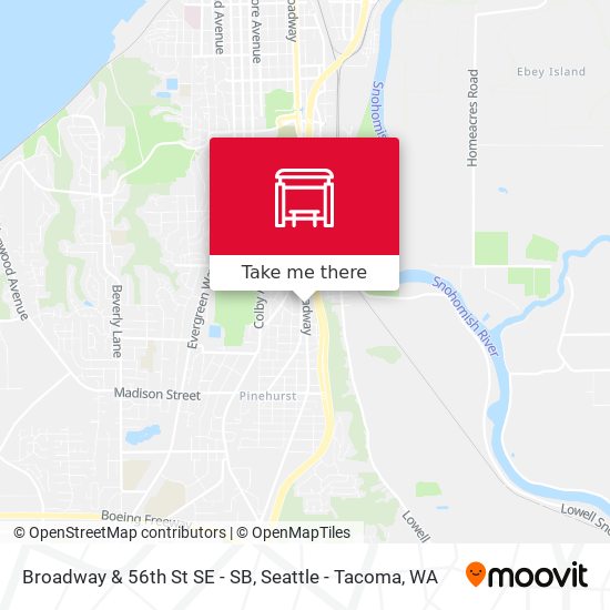 Mapa de Broadway & 56th St SE - SB