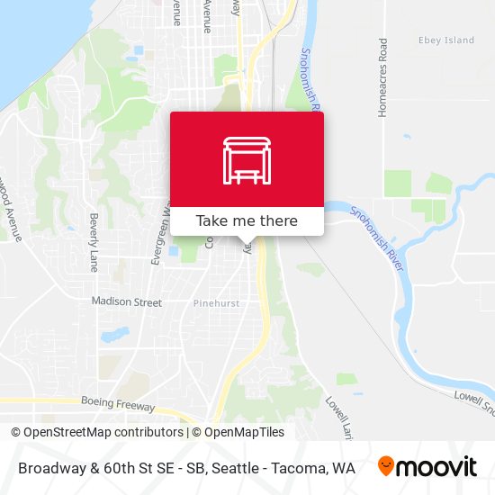 Mapa de Broadway & 60th St SE - SB